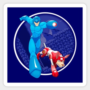 Mega Man and Rush Sticker